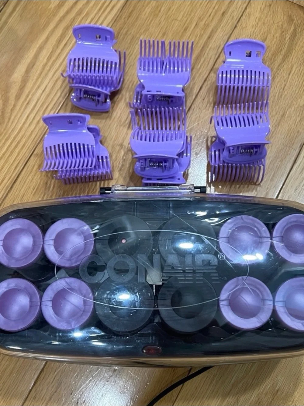 Conair Purple Hot Roller Set with Clips